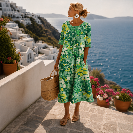 Sommerkjole casual løs pasform hverdagskjole