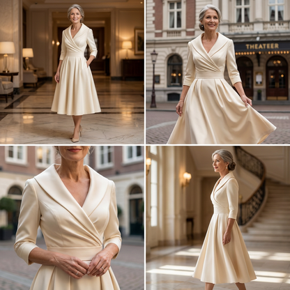 Gallakjole elegant tidløs festkjole til kvinder