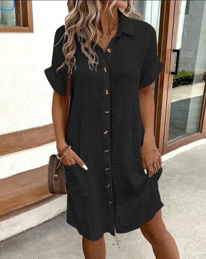 Sommerkjole casual elegant sommerlig strandkjole
