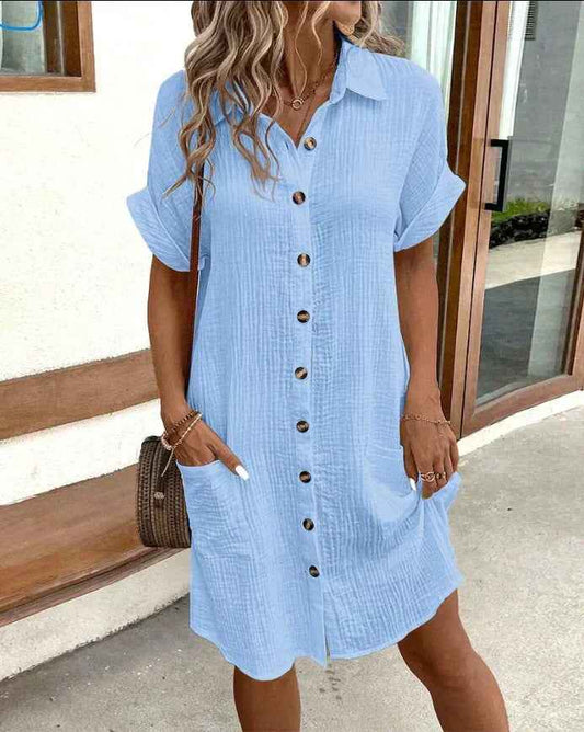Sommerkjole casual elegant sommerlig strandkjole