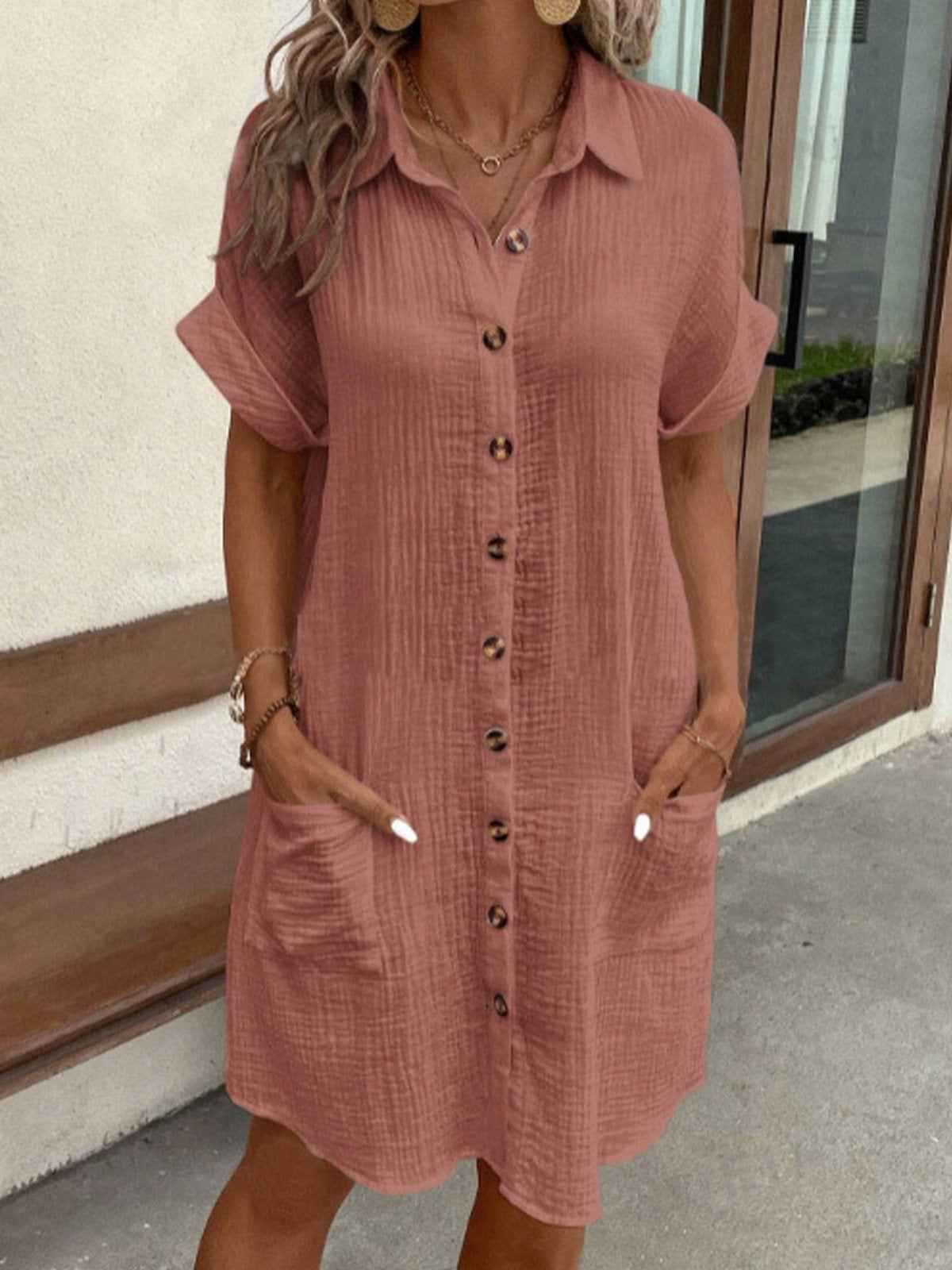 Sommerkjole casual elegant sommerlig strandkjole