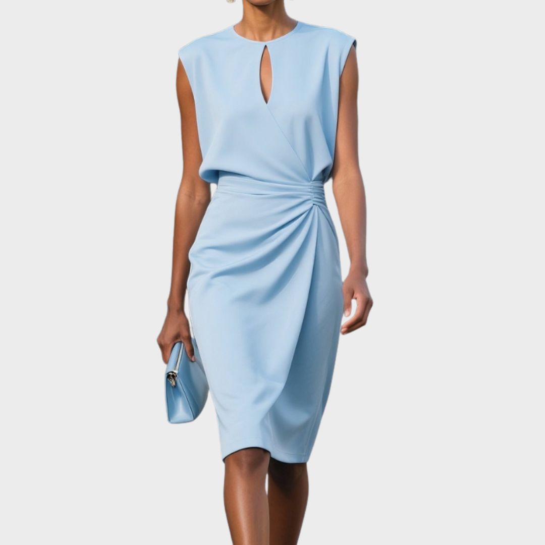 Sommerkjole elegant midi sommerfestkjole