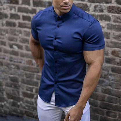 Dame skjorte elegant kortærmet sommer model