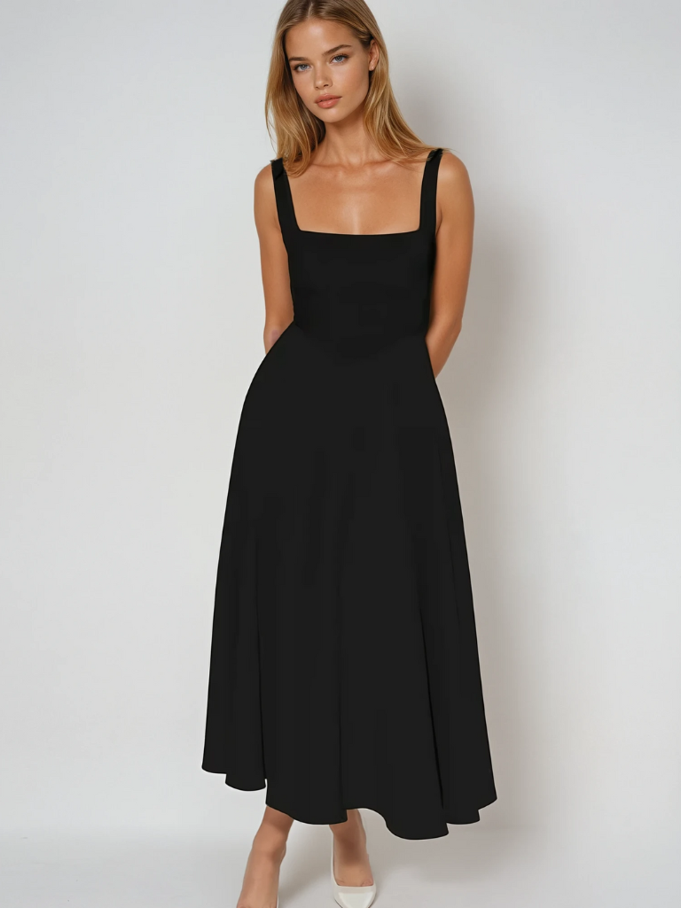 Sommerkjole elegant lang festkjole