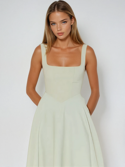 Sommerkjole elegant lang festkjole