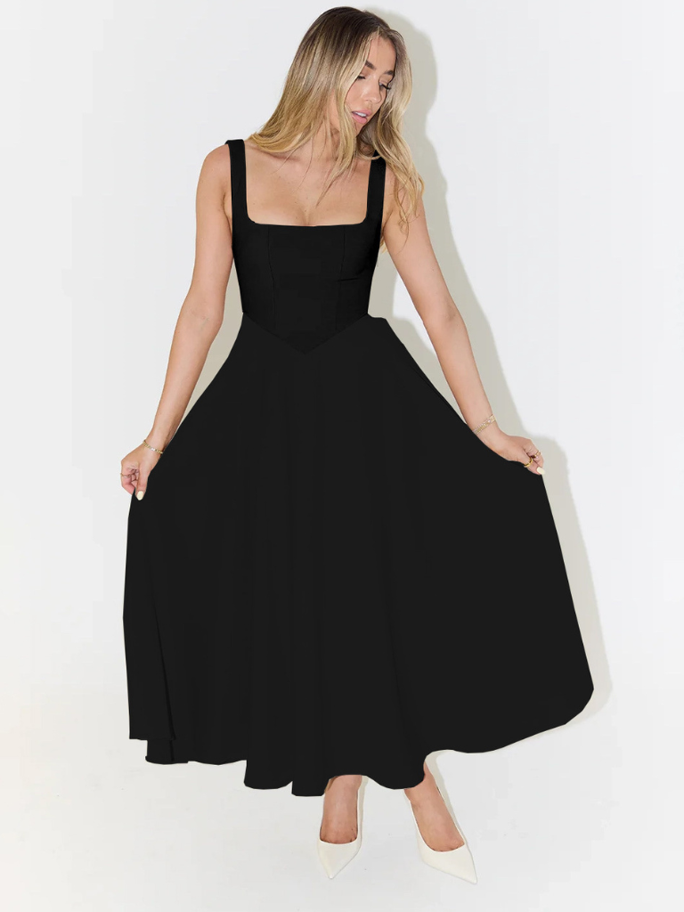 Sommerkjole elegant lang festkjole