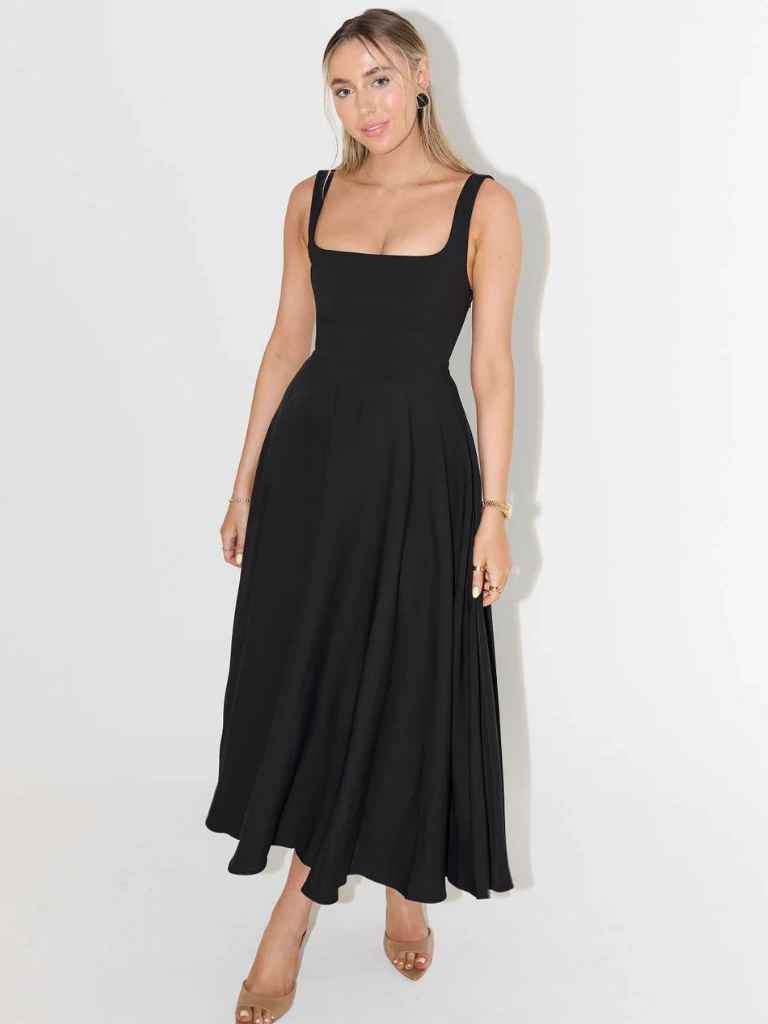 Sommerkjole elegant lang festkjole