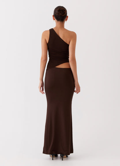 Sommerkjole Dame elegant one-shoulder design