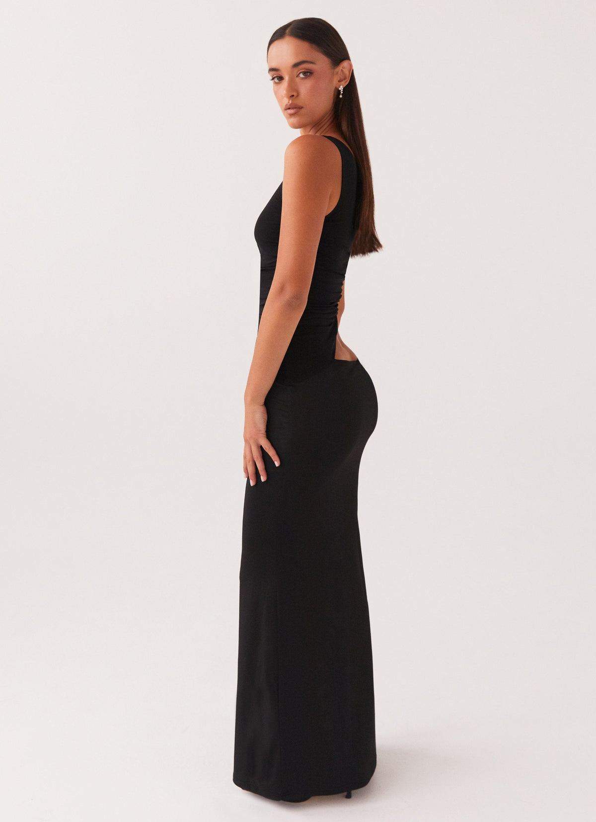 Sommerkjole Dame elegant one-shoulder design