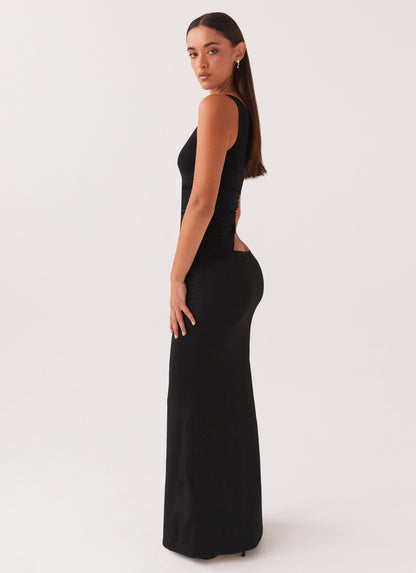 Sommerkjole Dame elegant one-shoulder design