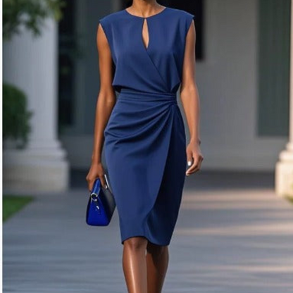 Sommerkjole elegant midi sommerfestkjole