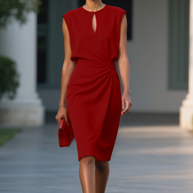 Sommerkjole elegant midi sommerfestkjole