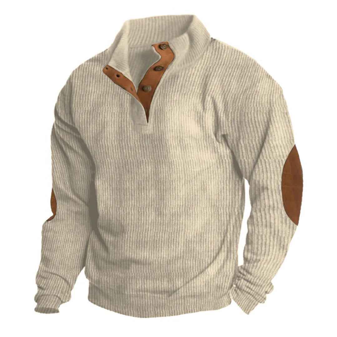 Striktrøje dame elegant button closure sweater