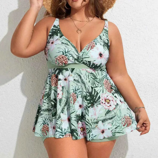 Badekjole Dame blomstret strandkjole