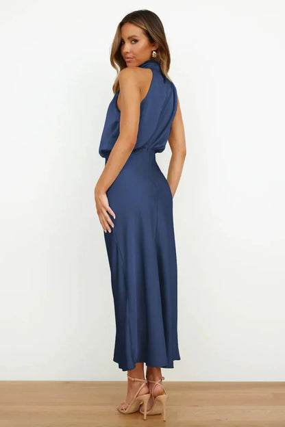 Gallakjole elegant midi aftenkjole