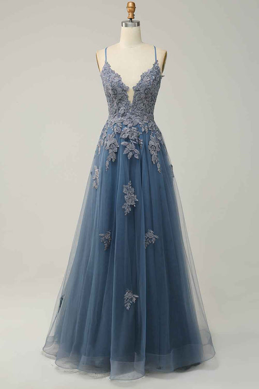 Gallakjole elegant A-linje galla festkjole