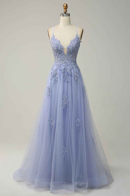 Gallakjole elegant A-linje galla festkjole