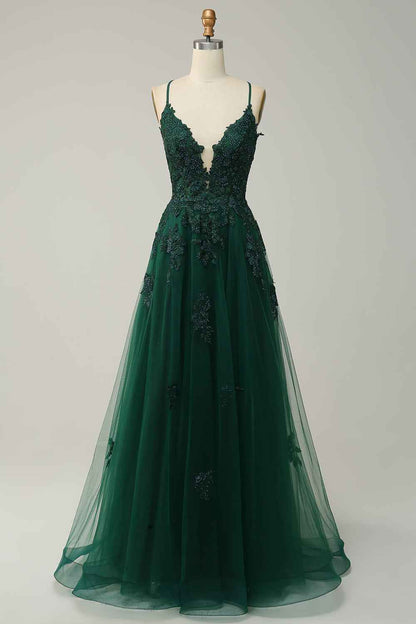 Gallakjole elegant A-linje galla festkjole
