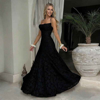 Gallakjole elegant blomstret aftenkjole til damer