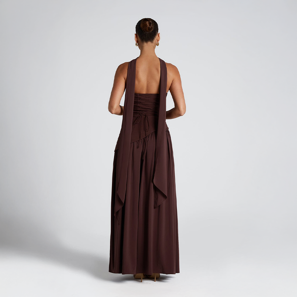 Gallakjole elegant lang aftenkjole