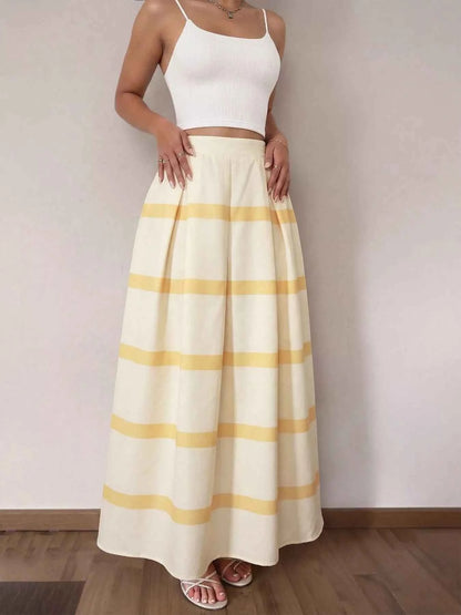 Nederdel dame plisseret lang model