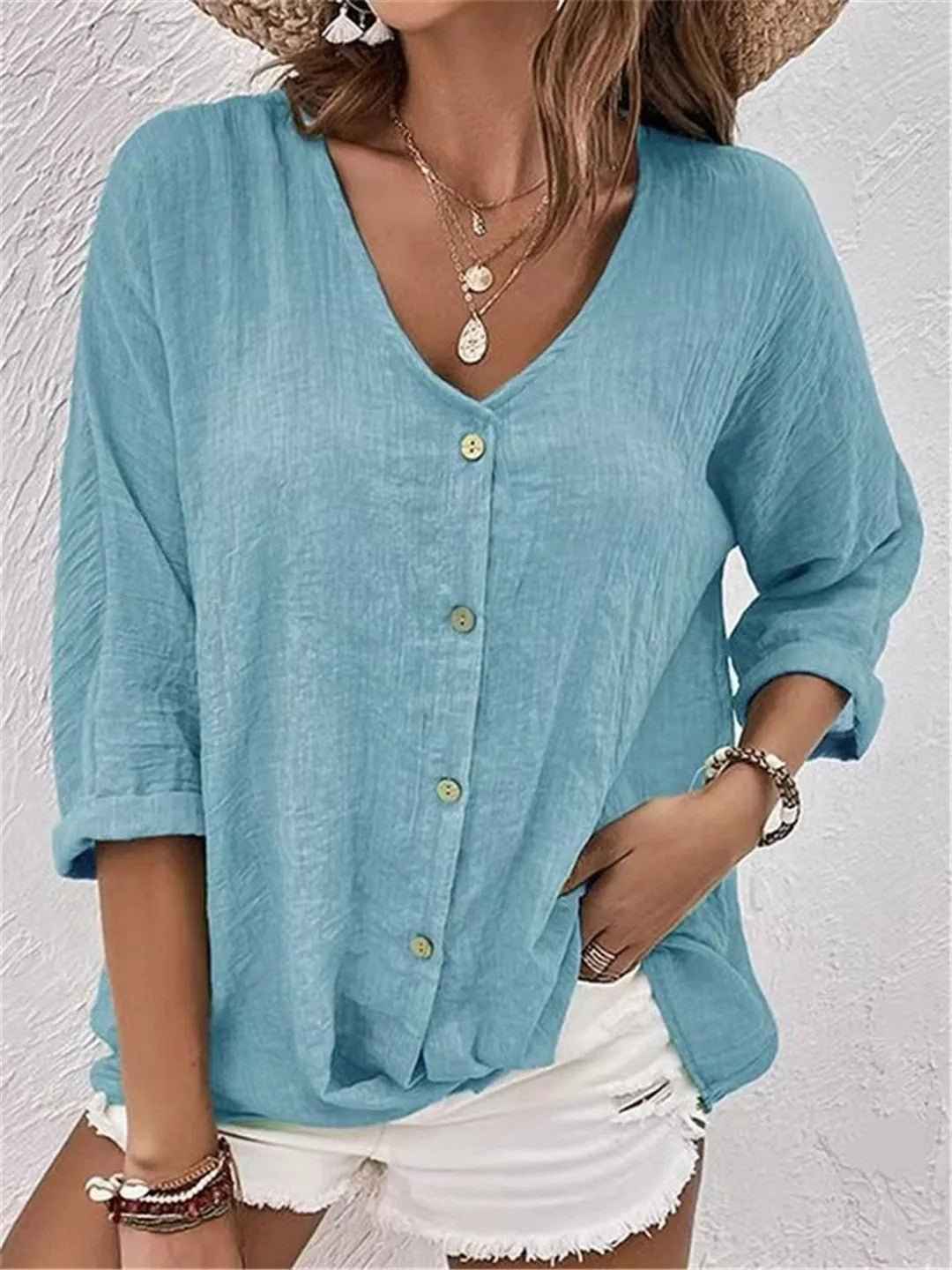 Bluse dame elegant hverdagstøj