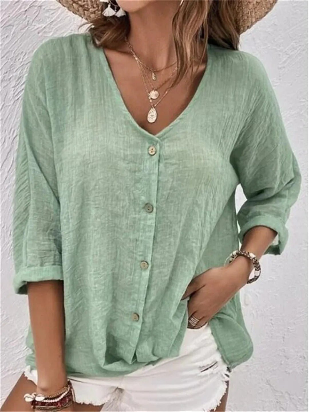 Bluse dame elegant hverdagstøj