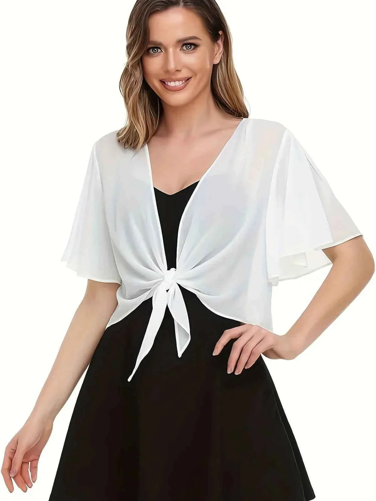Sommerkjole elegant slå-om kjole