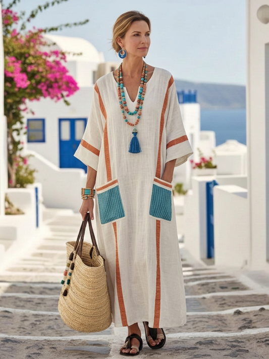 Sommerkjole elegant lang festkjole