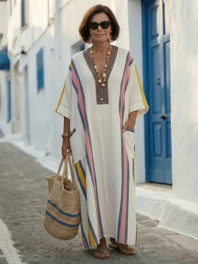 Sommerkjole elegant lang festkjole
