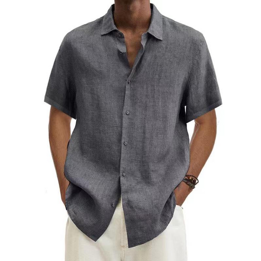 Dame skjorte afslappet hør look sommer top