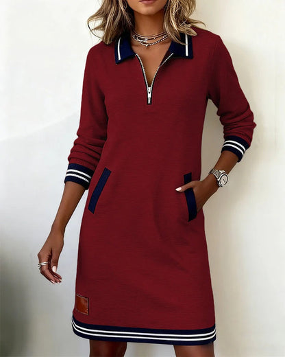 Strik kjole casual elegant lang kjole