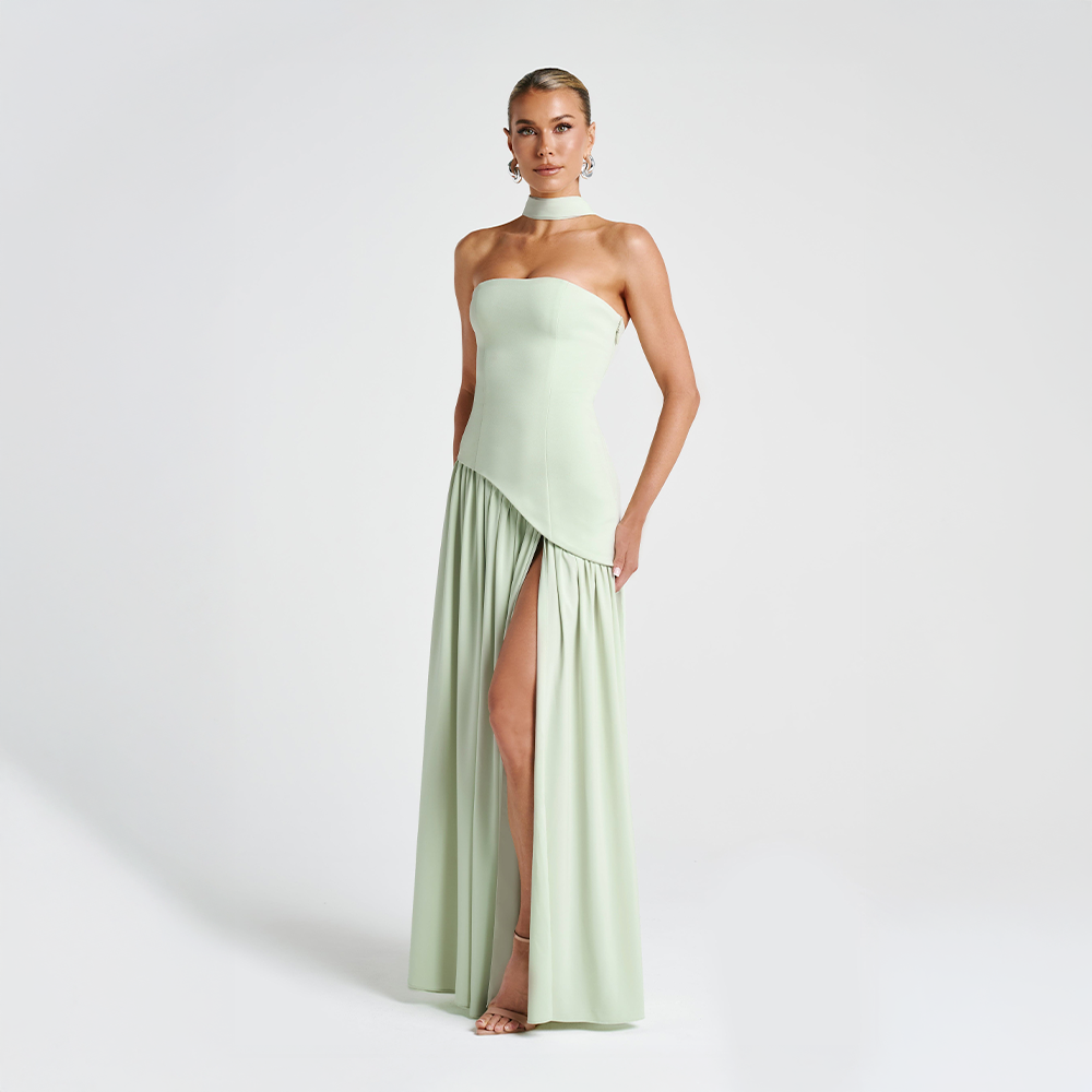 Gallakjole elegant lang aftenkjole