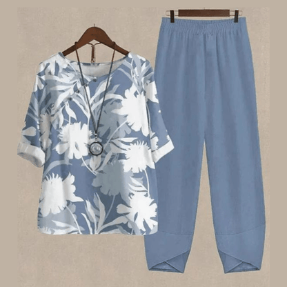 Sommersæt Dame let casual fritidssæt