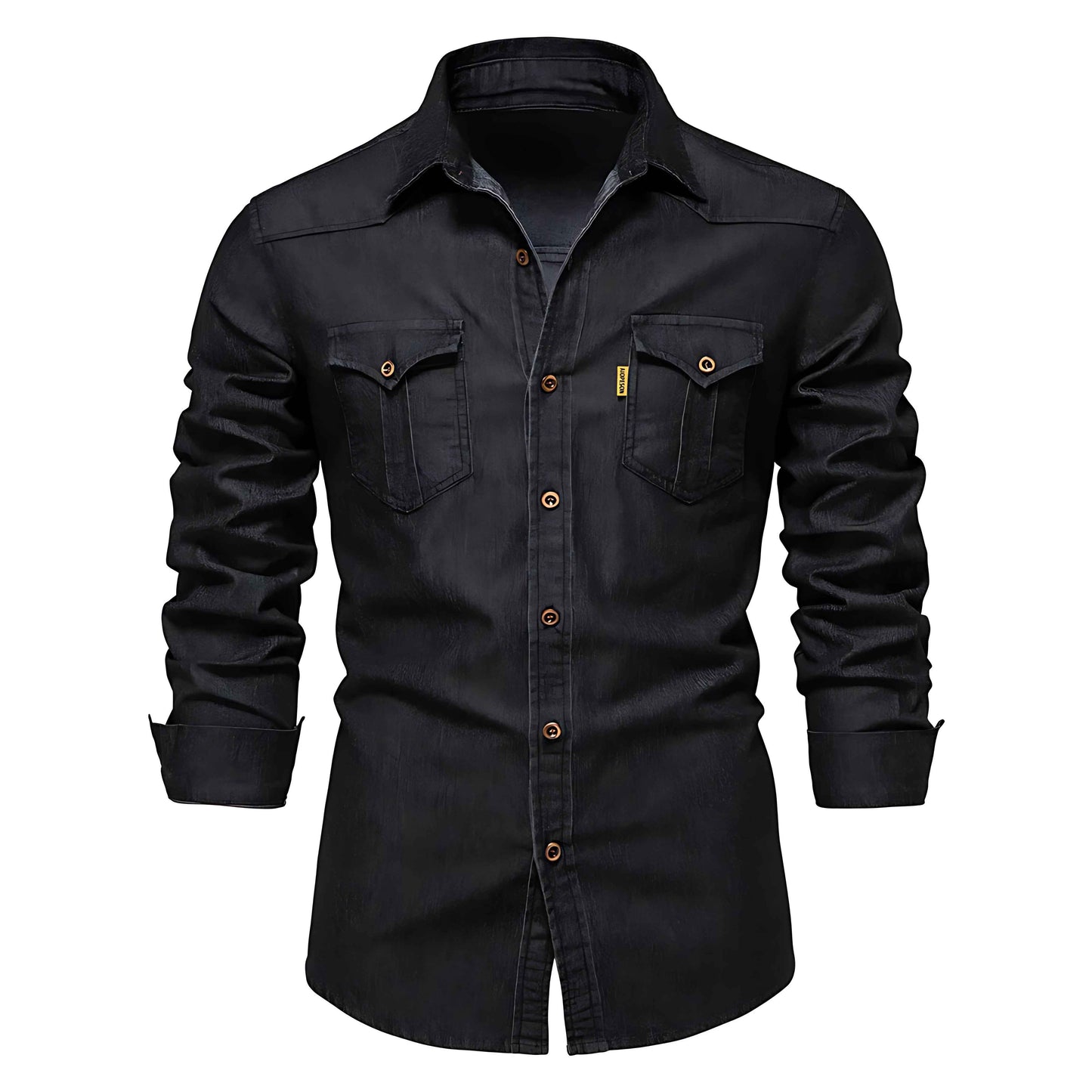 Denimskjorte herre casual modetøj