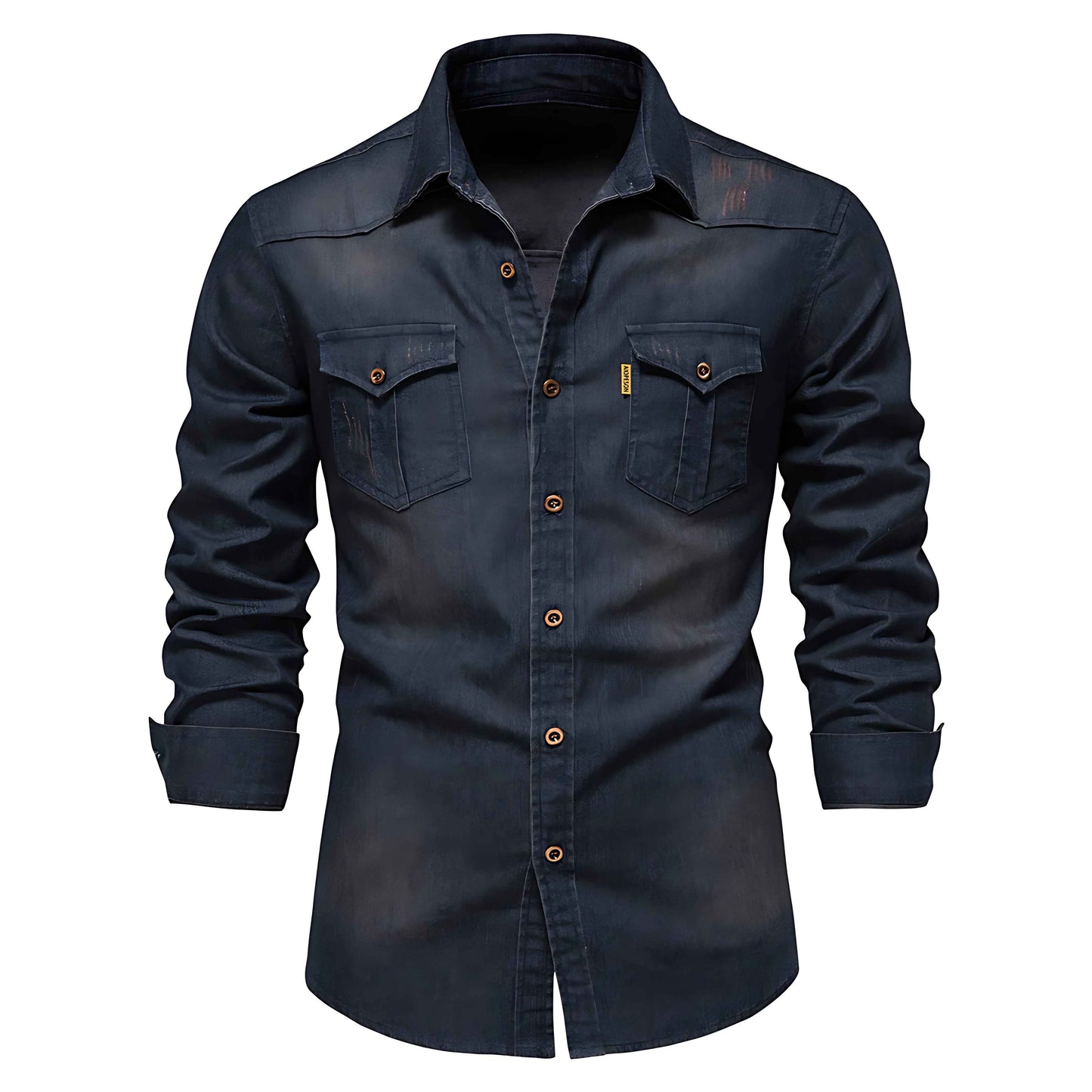 Denimskjorte herre casual modetøj