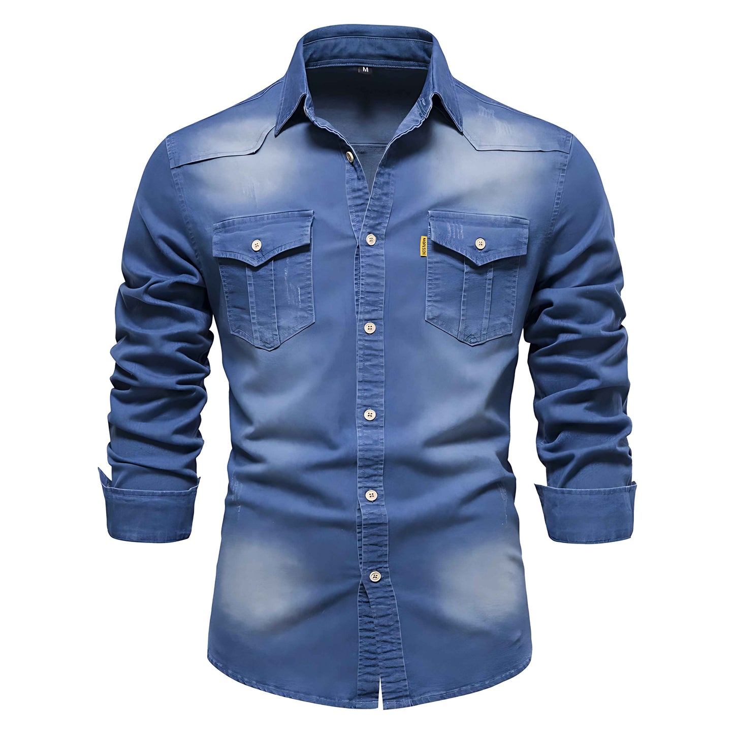 Denimskjorte herre casual modetøj