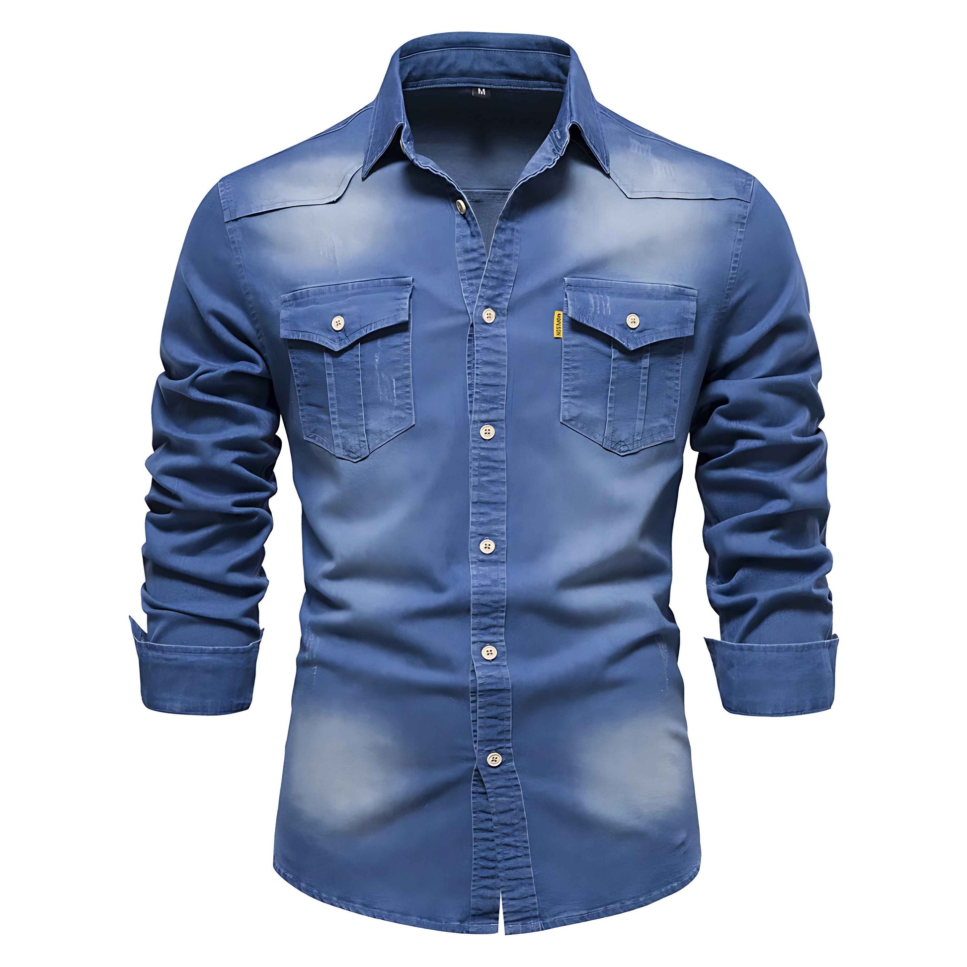 Denimskjorte herre casual modetøj