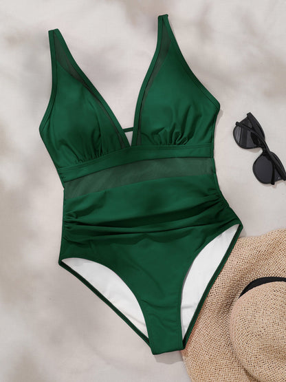 Dame badedragt elegant mesh strandtøj