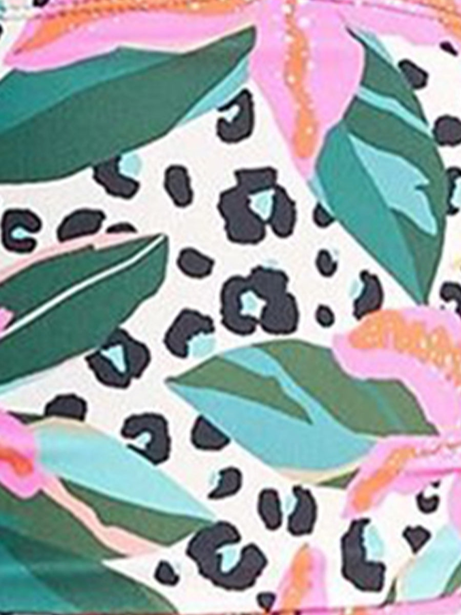 Badedragt dame leopardprint strandtøj