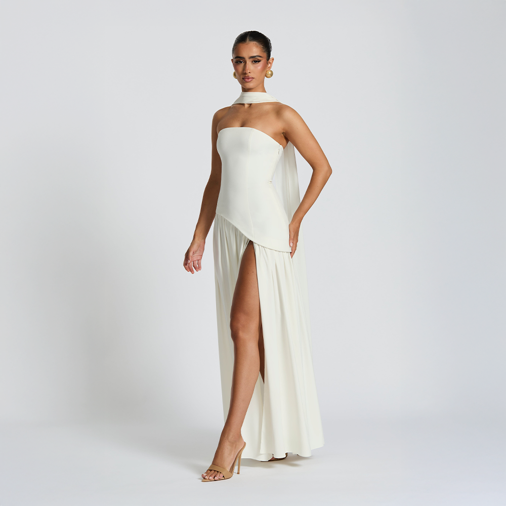 Gallakjole elegant lang aftenkjole