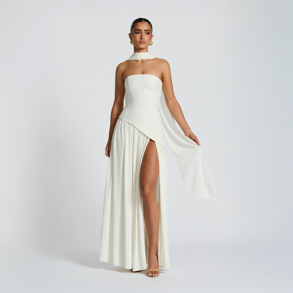 Gallakjole elegant lang aftenkjole